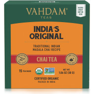 Vahdam Teas, India's Original, Chai Tea, 15 Tea Bags, 1.06 oz (30 g),Vahdam Teas, India's Original, Chai Tea, 15 Tea Bags, 1.06 oz (30 g)