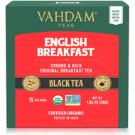 Vahdam Teas, Black Tea, English Breakfast, 15 Tea Bags, 1.06 oz (30 g),Vahdam Teas, Black Tea, English Breakfast, 15 Tea Bags, 1.06 oz (30 g)