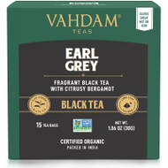 Vahdam Teas, Black Tea, Earl Grey with Citrusy Bergamot, 15 Tea Bags, 1.06 oz (30 g),Vahdam Teas, Black Tea, Earl Grey with Citrusy Bergamot, 15 Tea Bags, 1.06 oz (30 g)