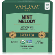 Vahdam Teas, Green Tea, Mint Melody, 15 Tea Bags, 1.06 oz (30 g),Vahdam Teas, Green Tea, Mint Melody, 15 Tea Bags, 1.06 oz (30 g)