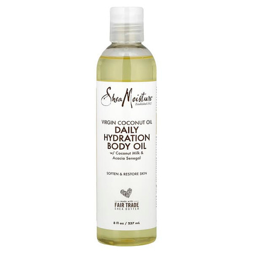 <img alt="SheaMoisture, Virgin Coconut Oil, Daily Hydration Body Oil, 8 fl oz (237 ml)" title="SheaMoisture, Virgin Coconut Oil, Daily Hydration Body Oil, 8 fl oz (237 ml),764302204251"
