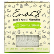 Earth's Natural Alternative, Compostable Spoons, 100 Count,Earth's Natural Alternative, Compostable Spoons, 100 Count