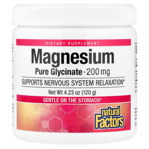<img alt="Natural Factors, Magnesium Pure Bisglycinate, 4.23 oz (120 g)" title="Natural Factors, Magnesium Pure Bisglycinate, 4.23 oz (120 g),068958016429"