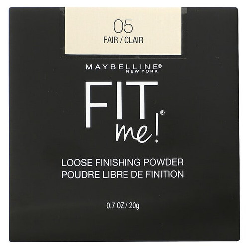 <img alt="Maybelline, Fit Me, Loose Finishing Powder, 05 Fair, 0.7 oz (20 g)" title="Maybelline, Fit Me, Loose Finishing Powder, 05 Fair, 0.7 oz (20 g),041554501995"