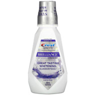 Crest, 3D White, Brilliance Whitening Mouthwash, Alcohol Free, Clean Mint, 16.9 fl oz (500 ml),Crest, 3D White, Brilliance Whitening Mouthwash, Alcohol Free, Clean Mint, 16.9 fl oz (500 ml)