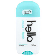 <img alt="Hello, 24 Hr Deodorant  with Charcoal, Clean + Fresh, 2.6 oz (73 g)" title="Hello, 24 Hr Deodorant  with Charcoal, Clean + Fresh, 2.6 oz (73 g),819156021278"