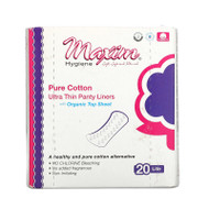 3 PACK OF Maxim Hygiene Products, Pure Cotton, Ultra Thin Panty Liners, Lite, 20 Liners,Maxim Hygiene Products, Pure Cotton, Ultra Thin Panty Liners, Lite, 20 Liners