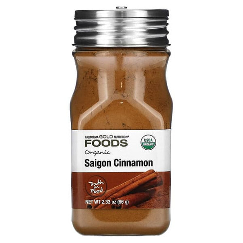 <img alt="California Gold Nutrition, Foods, Organic Saigon Cinnamon, 2.33 oz (66 g)" title="California Gold Nutrition, Foods, Organic Saigon Cinnamon, 2.33 oz (66 g),898220017232"