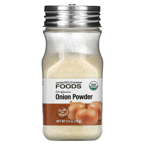 <img alt="California Gold Nutrition, Foods, Organic Onion Powder, 2.5 oz (70 g)" title="California Gold Nutrition, Foods, Organic Onion Powder, 2.5 oz (70 g),898220017201"