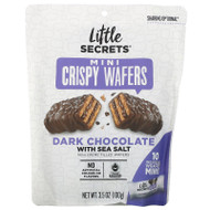 3 PACK OF Little Secrets, Mini Crispy Wafers, Dark Chocolate with Sea Salt, 10 Individually Wrapped Minis, 3.5 oz (100 g),Little Secrets, Mini Crispy Wafers, Dark Chocolate with Sea Salt, 10 Individually Wrapped Minis, 3.5 oz (100 g)