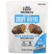 3 PACK OF Little Secrets, Mini Crispy Wafers, Milk Chocolate with Sea Salt, 10 Individually Wrapped Minis, 3.5 oz (100 g),Little Secrets, Mini Crispy Wafers, Milk Chocolate with Sea Salt, 10 Individually Wrapped Minis, 3.5 oz (100 g)