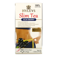 3 PACK OF Hyleys Tea, Slim Tea, Acai Berry, 25 Foil Envelope Tea Bags, 0.05 oz (1.5 g) Each,Hyleys Tea, Slim Tea, Acai Berry, 25 Foil Envelope Tea Bags, 0.05 oz (1.5 g) Each