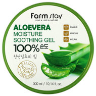 3 PACK OF Farmstay, Aloe Vera 100% Moisture Soothing Gel, 10.14 fl oz (300 ml),Farmstay, Aloe Vera 100% Moisture Soothing Gel, 10.14 fl oz (300 ml)