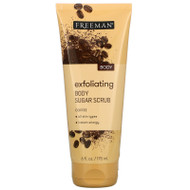 3 PACK OF Freeman Beauty, Exfoliating Body Sugar Scrub, Coffee, 6 fl oz (175 ml),Freeman Beauty, Exfoliating Body Sugar Scrub, Coffee, 6 fl oz (175 ml)