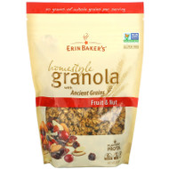 3 PACK OF Erin Baker's, Homestyle Granola with Ancient Grains, Fruit & Nut, 12 oz (340 g),Erin Baker's, Homestyle Granola with Ancient Grains, Fruit & Nut, 12 oz (340 g)