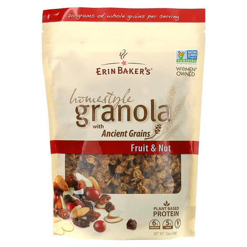 <img alt="Erin Bakers, Homestyle Granola with Ancient Grains, Fruit & Nut, 12 oz (340 g)" title="Erin Bakers, Homestyle Granola with Ancient Grains, Fruit & Nut, 12 oz (340 g),708875005013"