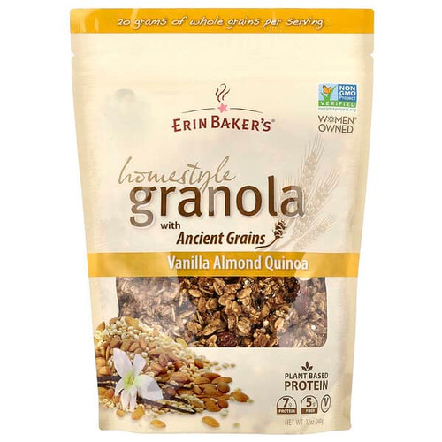 <img alt="Erin Bakers, Homestyle Granola with Ancient Grains, Vanilla Almond Quinoa, 12 oz (340 g)" title="Erin Bakers, Homestyle Granola with Ancient Grains, Vanilla Almond Quinoa, 12 oz (340 g),708875005211"