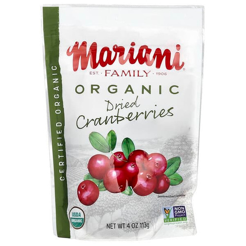 <img alt="Mariani, Organic Dried Cranberries, 4 oz (113 g)" title="Mariani, Organic Dried Cranberries, 4 oz (113 g),071022315922"