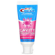3 PACK OF Crest, Kids, Fluoride Anticavity Toothpaste, For Ages 2+, Bubblegum Rush, 4.2 oz (119 g),Crest, Kids, Fluoride Anticavity Toothpaste, For Ages 2+, Bubblegum Rush, 4.2 oz (119 g)