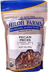 3 PACK of Shiloh Farms Organic Pecan Pieces -- 10 oz