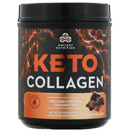 Dr. Axe / Ancient Nutrition, Keto Collagen, Collagen Protein + Coconut MCTs, Chocolate, 16.4 oz (460 g)