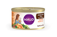 Halo Purely For Pets Grain Free Kitten Food Chicken Recipe -- 3 oz Each - Pack of 12