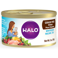 Halo Purely For Pets Grain Free Kitten Food Whitefish Recipe -- 3 oz Each - Pack of 12