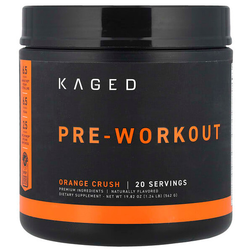 <img alt="Kaged, Pre-Workout, Orange Crush, 1.24 lb (562 g)" title="Kaged, Pre-Workout, Orange Crush, 1.24 lb (562 g),852253007981"