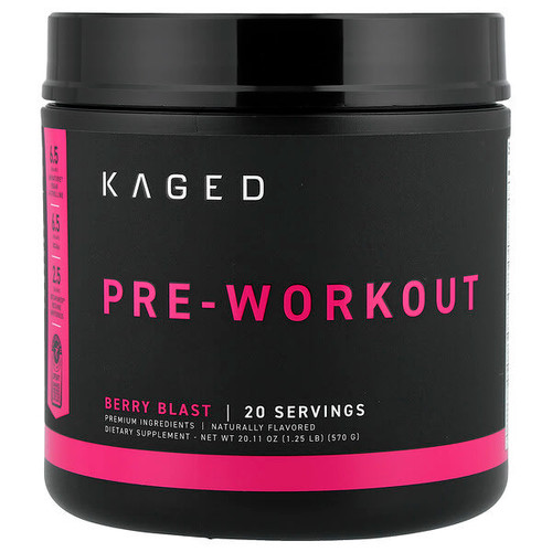 <img alt="Kaged, Pre-Workout, Berry Blast, 1.25 lb (570 g)" title="Kaged, Pre-Workout, Berry Blast, 1.25 lb (570 g),852253007998"