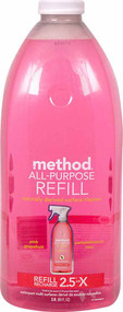 3 PACK of Method All Purpose Natural Surface Cleaning REFILL Pink Grapefruit -- 68 fl oz