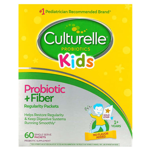 <img alt="Culturelle, Kids, Probiotic + Fiber, 1+ Years, Unflavored, 60 Single Serve Packets" title="Culturelle, Kids, Probiotic + Fiber, 1+ Years, Unflavored, 60 Single Serve Packets,049100400938"