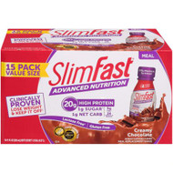 SlimFast Advanced Nutrition High Protein RTD Shake Creamy Milk Chocolate -- 15 Pack