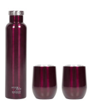 Seven Fifty Wine Growler & Tumbler Set Burgundy -- 1 Set