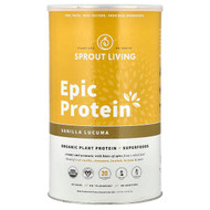 <img alt="Sprout Living, Epic Protein, Organic Plant Protein + Superfoods, Vanilla Lucuma, 2 lb (912 g)" title="Sprout Living, Epic Protein, Organic Plant Protein + Superfoods, Vanilla Lucuma, 2 lb (912 g),852457007657"