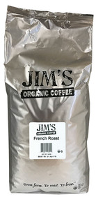 Jims Organic Coffee Dark Roast Whole Bean French Roast -- 5 lbs