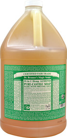 Dr. Bronners Pure Castile Liquid Soap Almond -- 1 Gallon