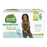 Seventh Generation Diapers Sensitive Protection Size 6 -- 108 Diapers