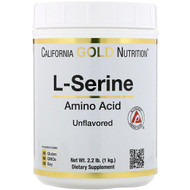 California Gold Nutrition, L-Serine, AjiPure, Unflavored Powder, 2.2 lb (1 kg)