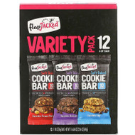 FlapJacked, Soft Baked Cookie Bar Variety Pack, Chocolate Peanut Butter, Chocolate Brownie, Chocolate Chip, 12 Bars, 1.90 oz (54 g) Each