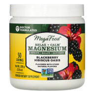 MegaFood, Relax + Calm Magnesium, Blackberry Hibiscus Oasis, 7.05 oz (200 g)
