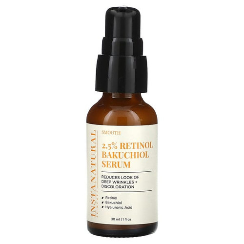 <img alt="InstaNatural, 2.5% Retinol Bakuchiol Serum, 1 fl oz (30 ml)" title="InstaNatural, 2.5% Retinol Bakuchiol Serum, 1 fl oz (30 ml),812219030521"
