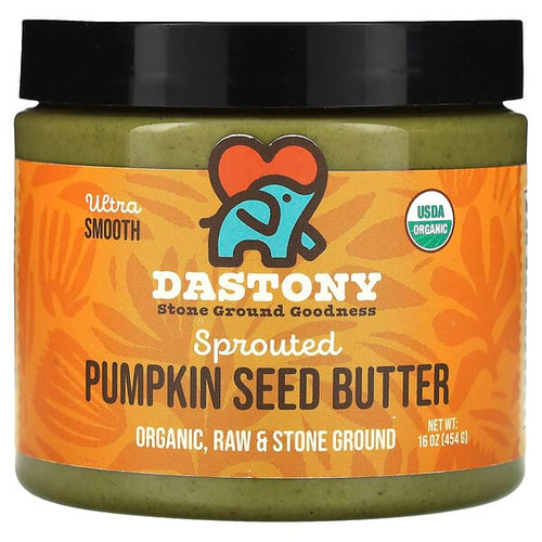 <img alt="Dastony, Organic Sprouted Pumpkin Seed Butter, Ultra Smooth, 16 oz (454 g)" title="Dastony, Organic Sprouted Pumpkin Seed Butter, Ultra Smooth, 16 oz (454 g),850018464468"