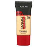 <img alt="LOreal, Infallible, Pro-Matte Foundation, 104 Golden Beige, 1 fl oz (30 ml)" title="LOreal, Infallible, Pro-Matte Foundation, 104 Golden Beige, 1 fl oz (30 ml),071249293034"