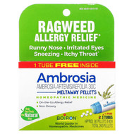 <img alt="Boiron, Ambrosia, Ragweed Allergy Relief, Meltaway Pellets, 3 Tubes, 80 Pellets Each" title="Boiron, Ambrosia, Ragweed Allergy Relief, Meltaway Pellets, 3 Tubes, 80 Pellets Each,306962020002"