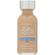 L'Oreal, True Match Super-Blendable Makeup, C3 Creamy Natural, 1 fl oz (30 ml)