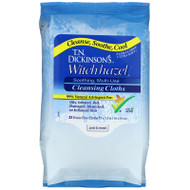 3 PACK of Dickinson Brands, Witch Hazel, Cleansing Cloths, 25 Rinse Free Cloths