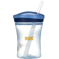3 PACK of NUK, Evolution Straw Cup, Blue, 12+ Months, 1 Cup, 8 oz (240 ml)