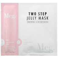 3 PACK of Meg Cosmetics, Two Step Jelly Mask, Soothing and Brightening, 1 Set