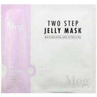 3 PACK of Meg Cosmetics, Two Step Jelly Mask, Moisturizing and Vitalizing, 1 Set