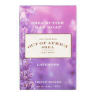 3 PACK of Out of Africa, Shea Butter Bar Soap, Lavender, 4 oz (120 g)